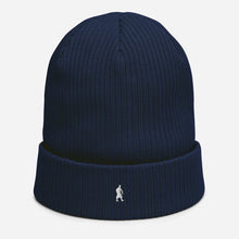 Load image into Gallery viewer, Organic Ribbed Beanie [White Signature]
