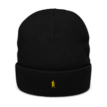 Load image into Gallery viewer, Ribbed Knit Beanie Gold Signature
